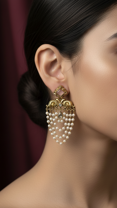 Pearl Cascade Earrings