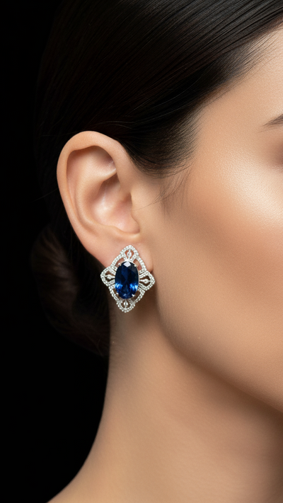Sapphire Blue Studs