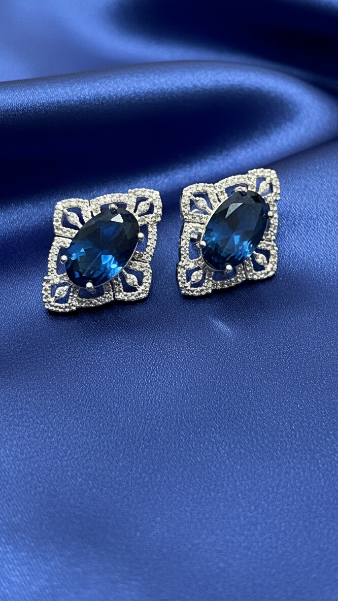 Sapphire Blue Studs