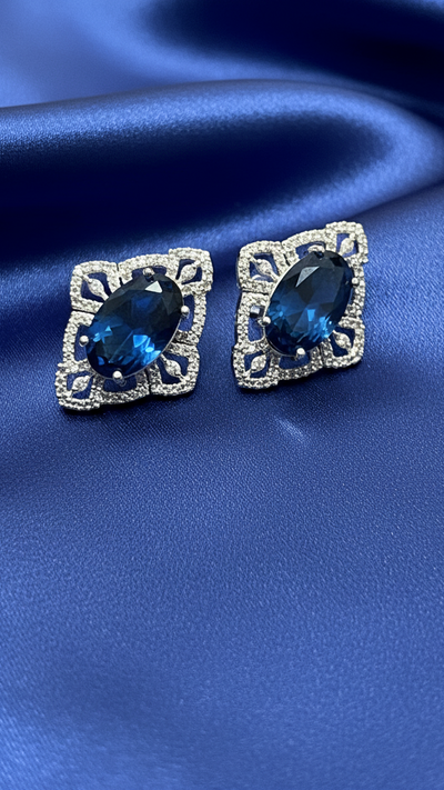 Sapphire Blue Studs