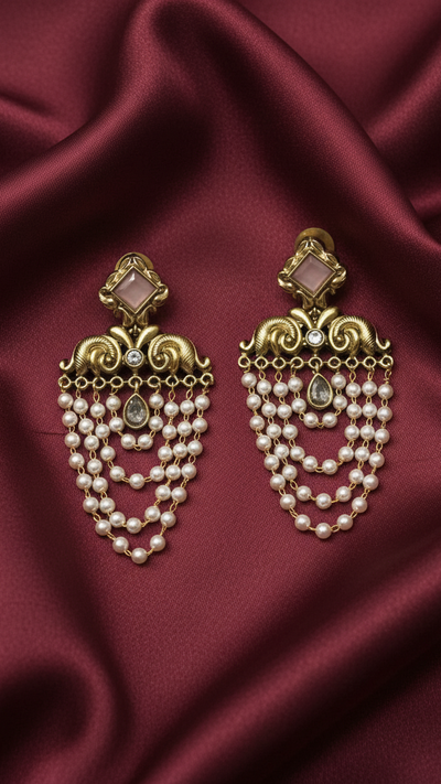 Pearl Cascade Earrings